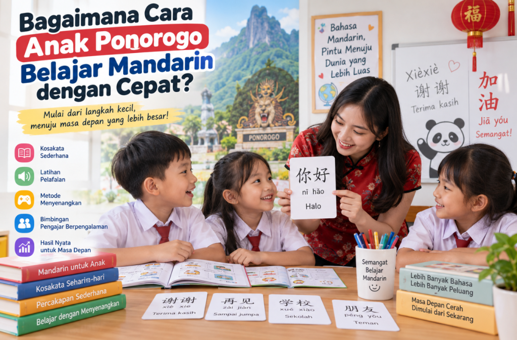 Bagaimana Cara Anak Ponorogo Belajar Mandarin dengan Cepat