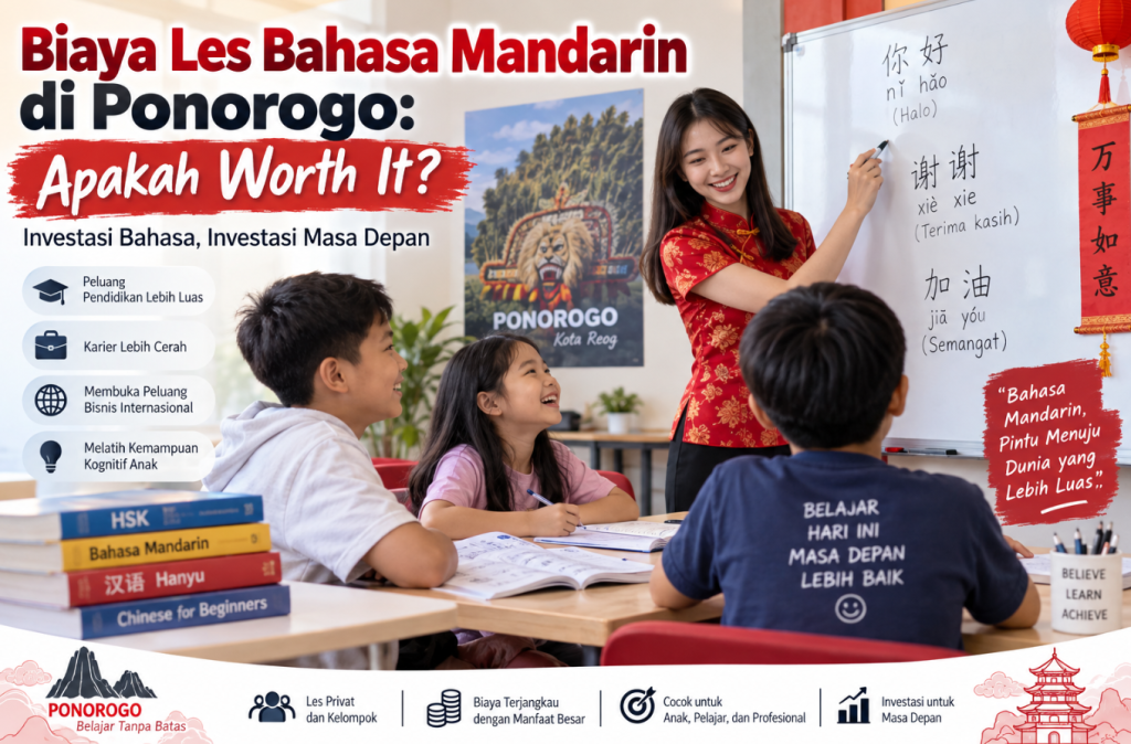 Biaya Les Bahasa Mandarin di Ponorogo Apakah Worth It