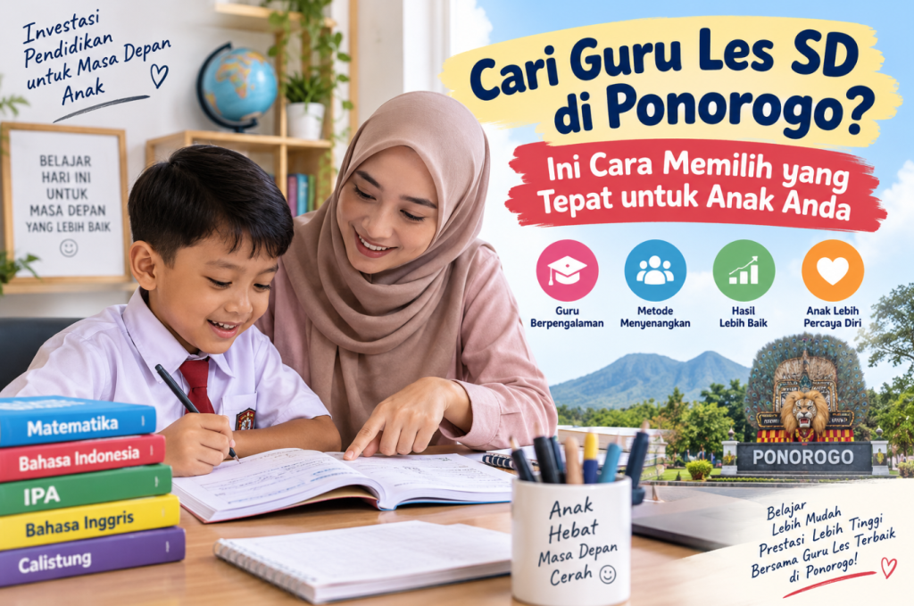 Cari Guru Les SD di Ponorogo Ini Cara Memilih yang Tepat untuk Anak Anda