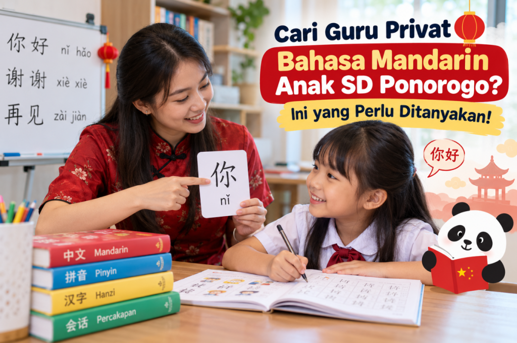 Cari Guru Privat Bahasa Mandarin Anak SD Ponorogo Ini yang Perlu Ditanyakan!