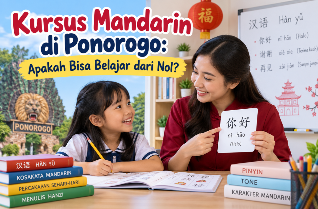 Kursus Mandarin di Ponorogo: Apakah Bisa Belajar dari Nol?