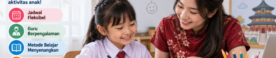 Kursus Mandarin Privat Anak SD Ponorogo dengan Jadwal Fleksibel!