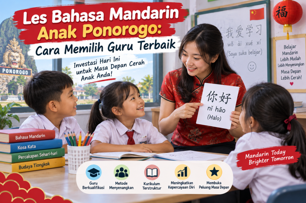 Les Bahasa Mandarin Anak Ponorogo Cara Memilih Guru Terbaik
