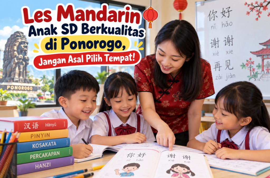 Les Mandarin Anak SD Berkualitas di Ponorogo, Jangan Asal Pilih Tempat!