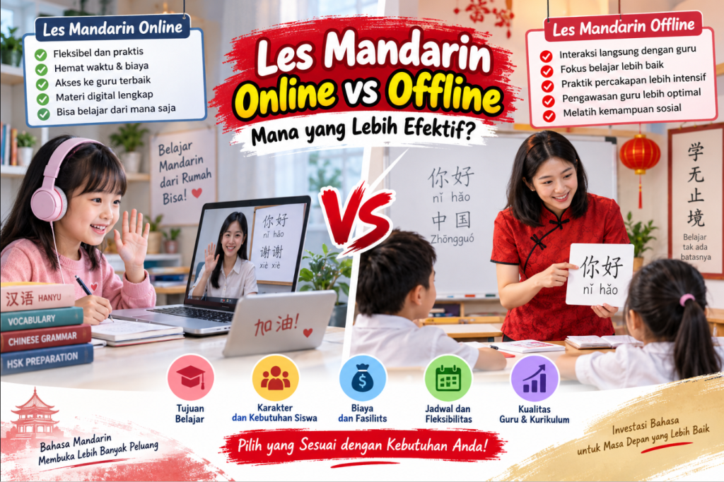 Les Mandarin Online vs Offline Mana yang Lebih Efektif