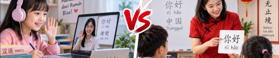Les Mandarin Online vs Offline Mana yang Lebih Efektif