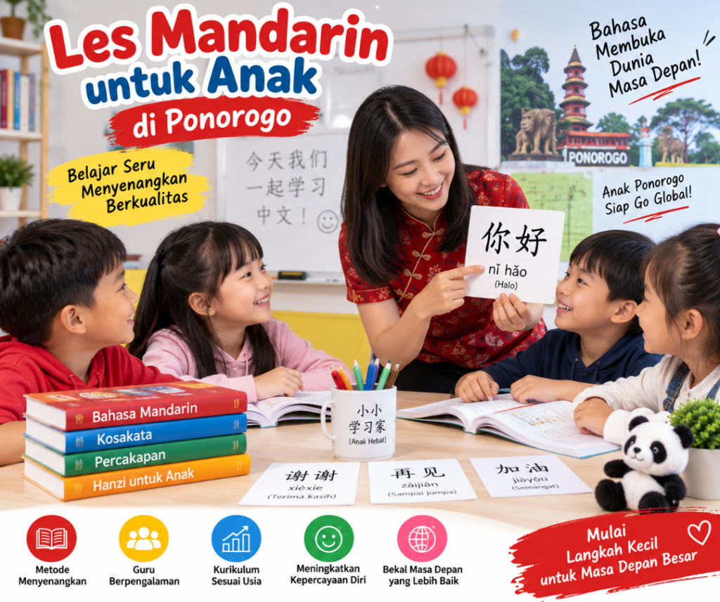 Metode Efektif Les Mandarin untuk Anak di Ponorogo