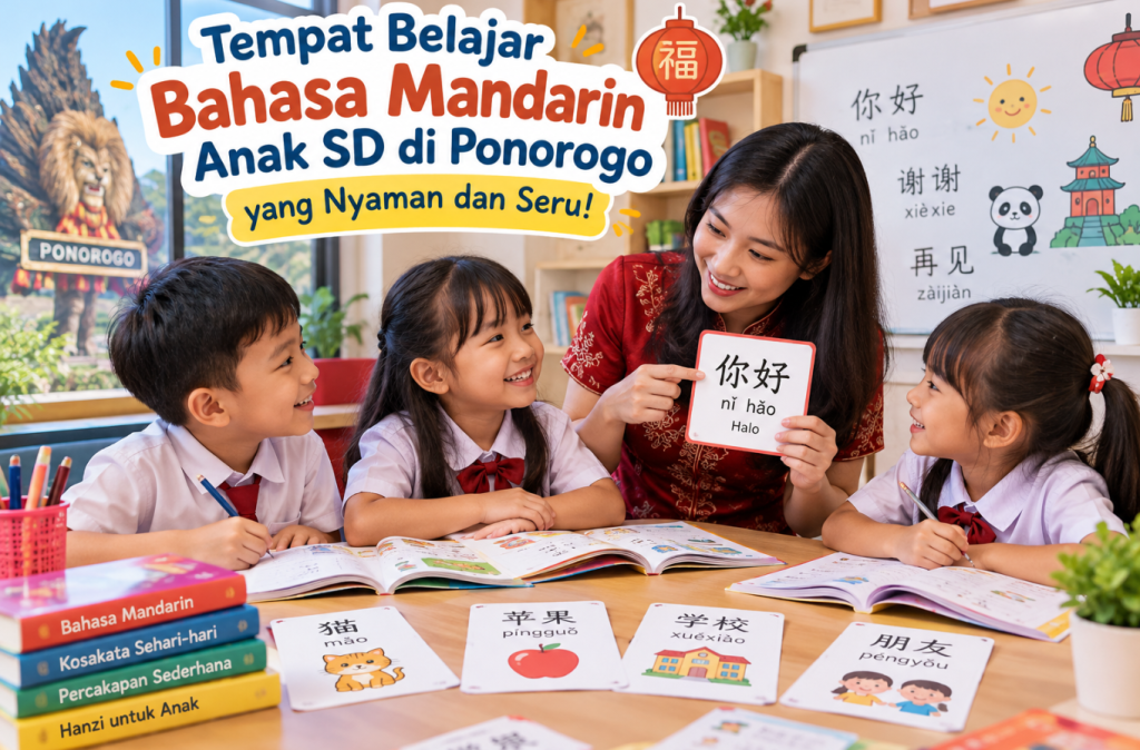 Tempat Belajar Bahasa Mandarin Anak SD di Ponorogo yang Nyaman dan Seru!