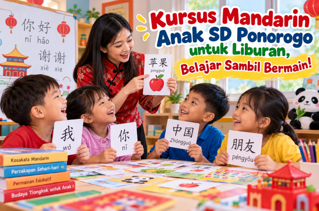 Kursus Mandarin Anak SD Ponorogo untuk Liburan, Belajar Sambil Bermain!
