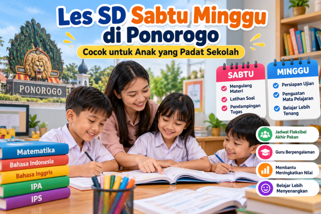 Les SD Sabtu Minggu di Ponorogo Cocok untuk Anak yang Padat Sekolah